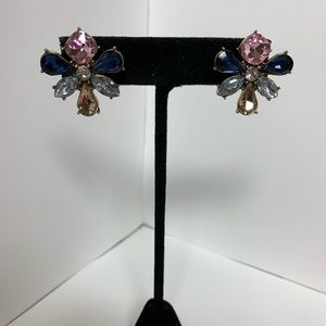 BaubleBar Multi Colored Gem Flower Earrings